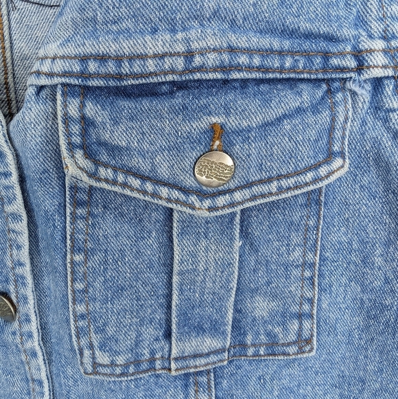 Vintage Harley Davidson Patched Denim 100% Cotton Vest Women's XL (medium) Biker - Picture 4 of 8